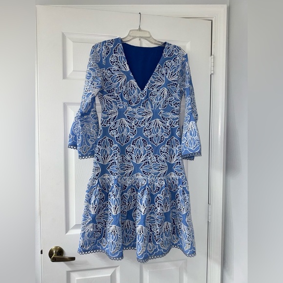 Boston Proper Dresses & Skirts - Gorgeous Blue Lace Boston Proper Dress!